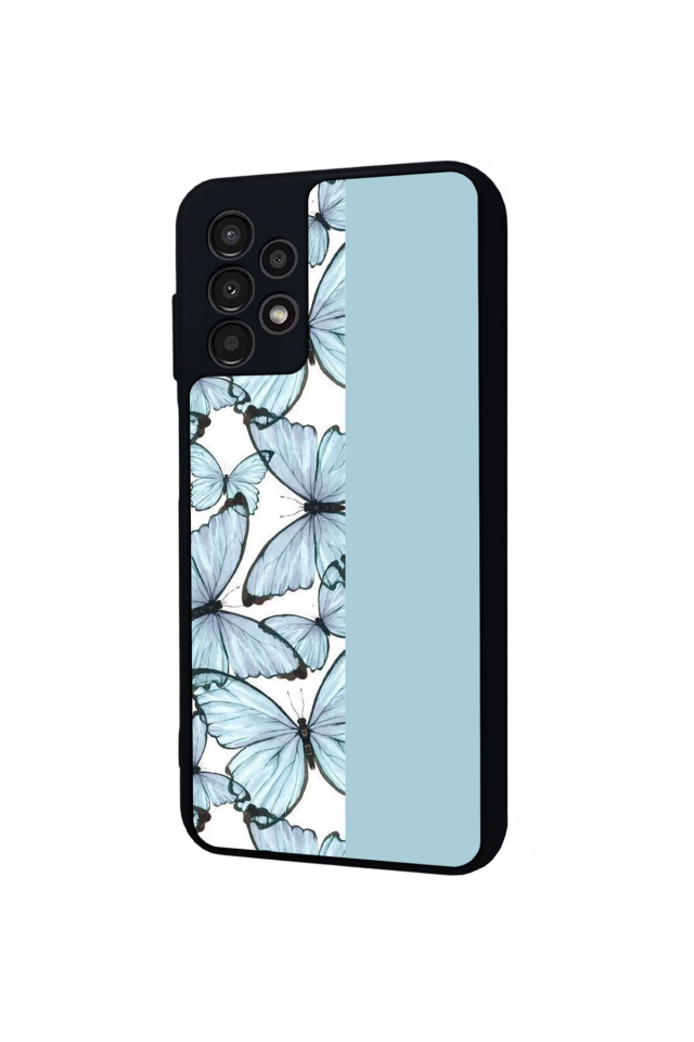 Samsung Galaxy A13 Uyumlu Kelebek Tasarımlı Glossy Premium Kılıf