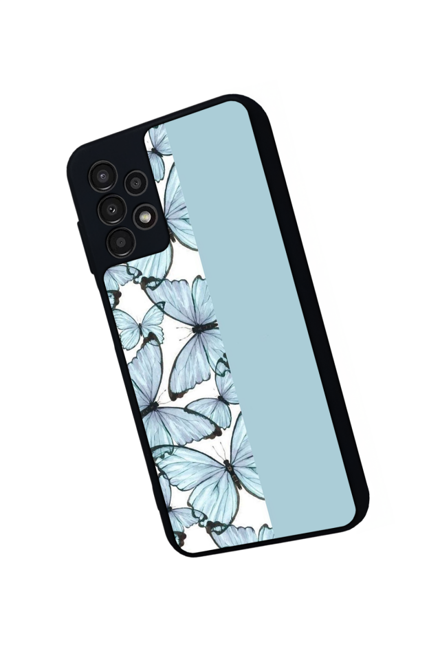 Samsung Galaxy A13 Uyumlu Kelebek Tasarımlı Glossy Premium Kılıf