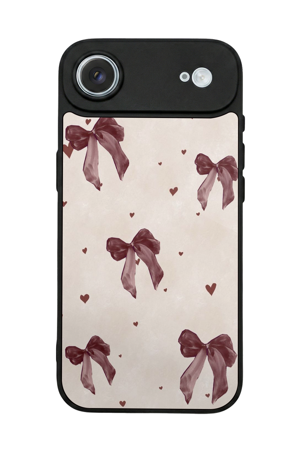 iPhone 17 Air Uyumlu Kurdele Tasarımlı Glossy Premium Kılıf