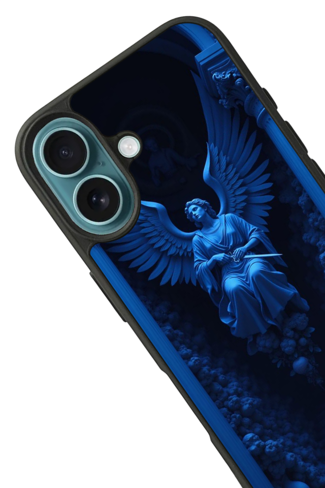 iPhone 16 Plus Uyumlu Melek Tasarımlı Glossy Premium Kılıf