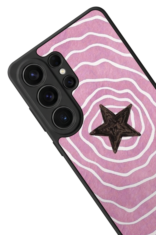 Samsung Galaxy S26 Ultra Uyumlu Retro Yildizlar Tasarımlı Glossy Premium Kılıf