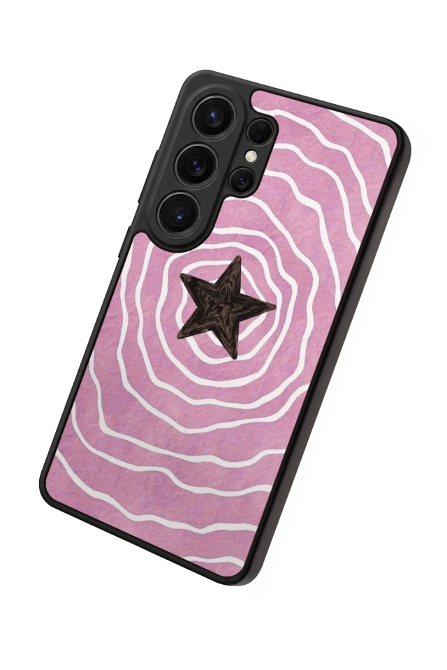 Samsung Galaxy S26 Ultra Uyumlu Retro Yildizlar Tasarımlı Glossy Premium Kılıf