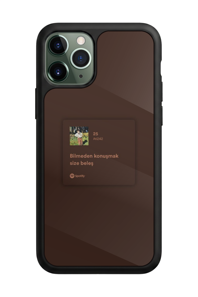 iPhone 11 Pro Uyumlu Sarki Sozleri Tasarımlı Glossy Premium Kılıf