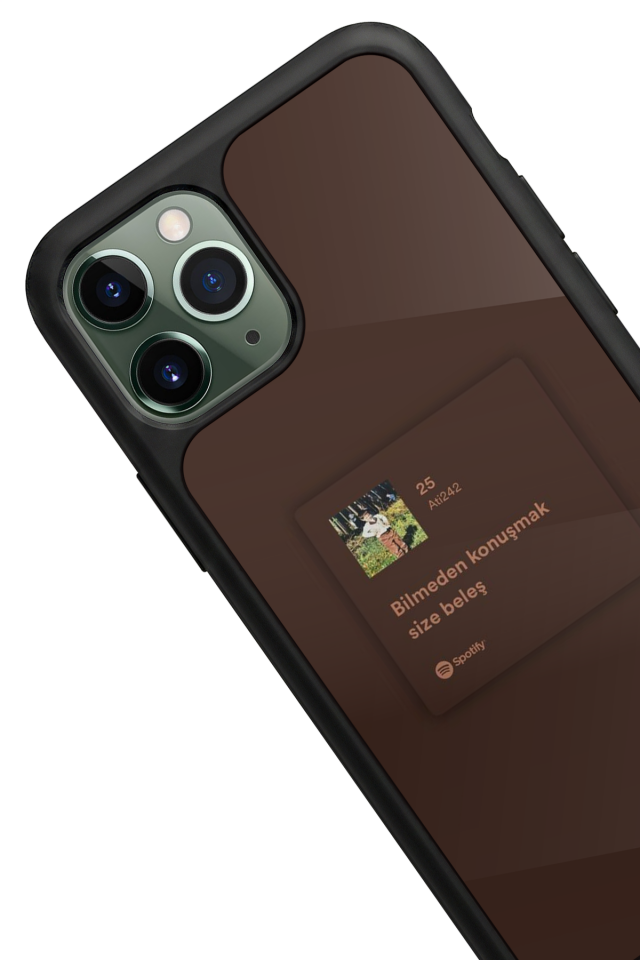 iPhone 11 Pro Uyumlu Sarki Sozleri Tasarımlı Glossy Premium Kılıf