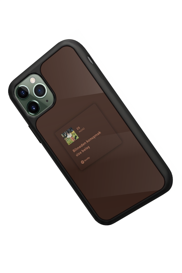 iPhone 11 Pro Uyumlu Sarki Sozleri Tasarımlı Glossy Premium Kılıf