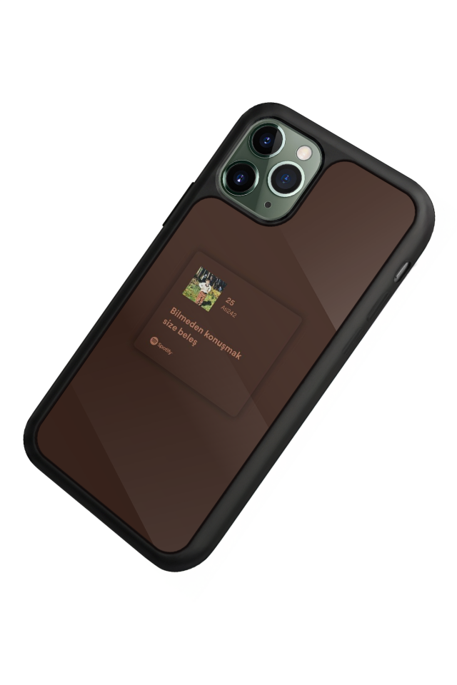 iPhone 11 Pro Uyumlu Sarki Sozleri Tasarımlı Glossy Premium Kılıf