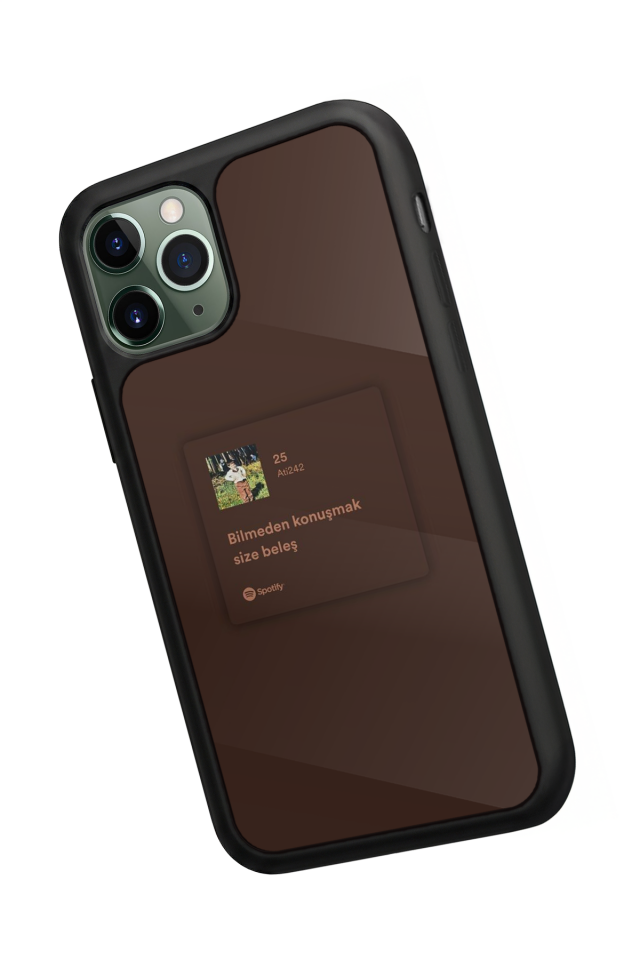 iPhone 11 Pro Uyumlu Sarki Sozleri Tasarımlı Glossy Premium Kılıf
