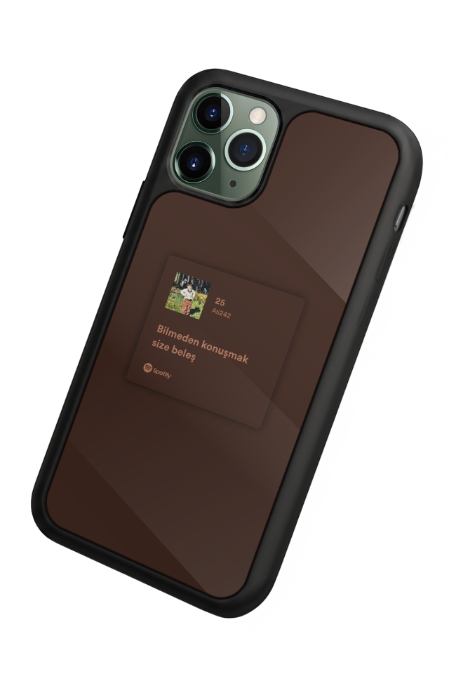 iPhone 11 Pro Uyumlu Sarki Sozleri Tasarımlı Glossy Premium Kılıf