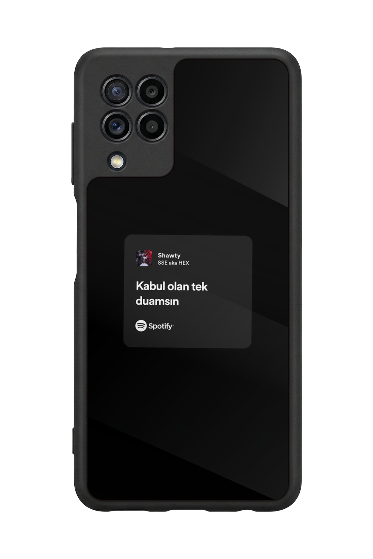 Samsung Galaxy M22 Uyumlu Sarki Sozleri Tasarımlı Glossy Premium Kılıf