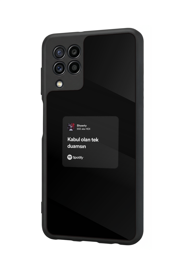 Samsung Galaxy M22 Uyumlu Sarki Sozleri Tasarımlı Glossy Premium Kılıf