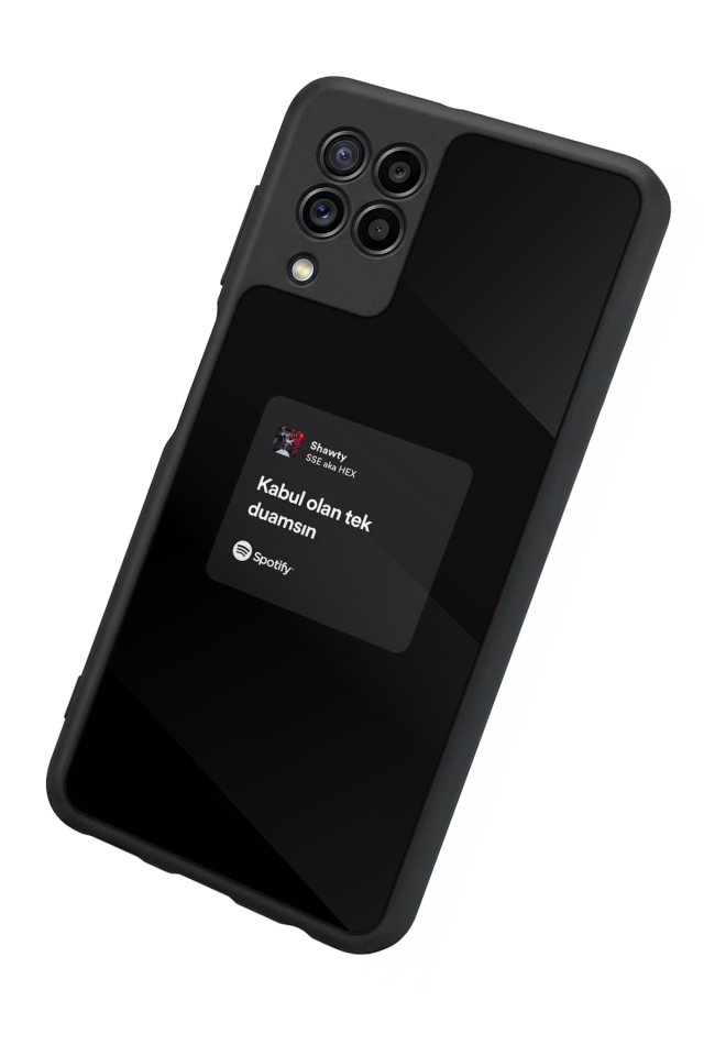 Samsung Galaxy M22 Uyumlu Sarki Sozleri Tasarımlı Glossy Premium Kılıf