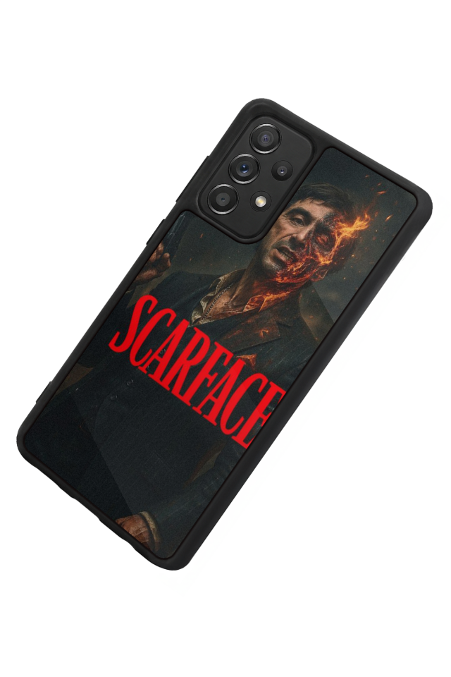 Samsung Galaxy A72 Uyumlu Scarface Tasarımlı Glossy Premium Kılıf