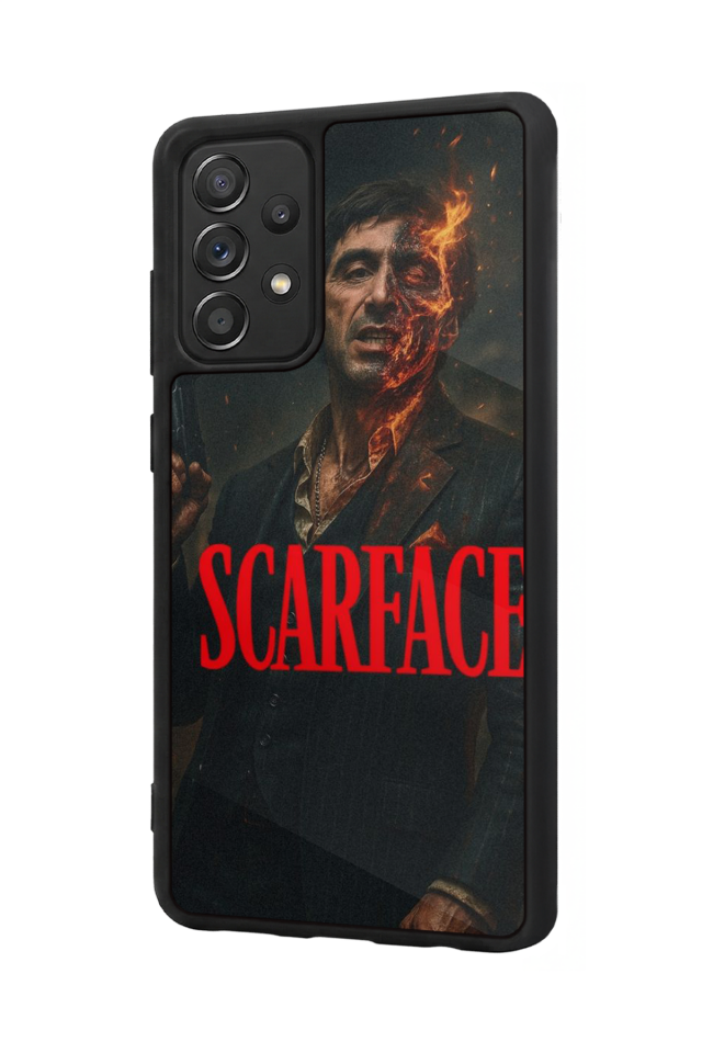 Samsung Galaxy A72 Uyumlu Scarface Tasarımlı Glossy Premium Kılıf