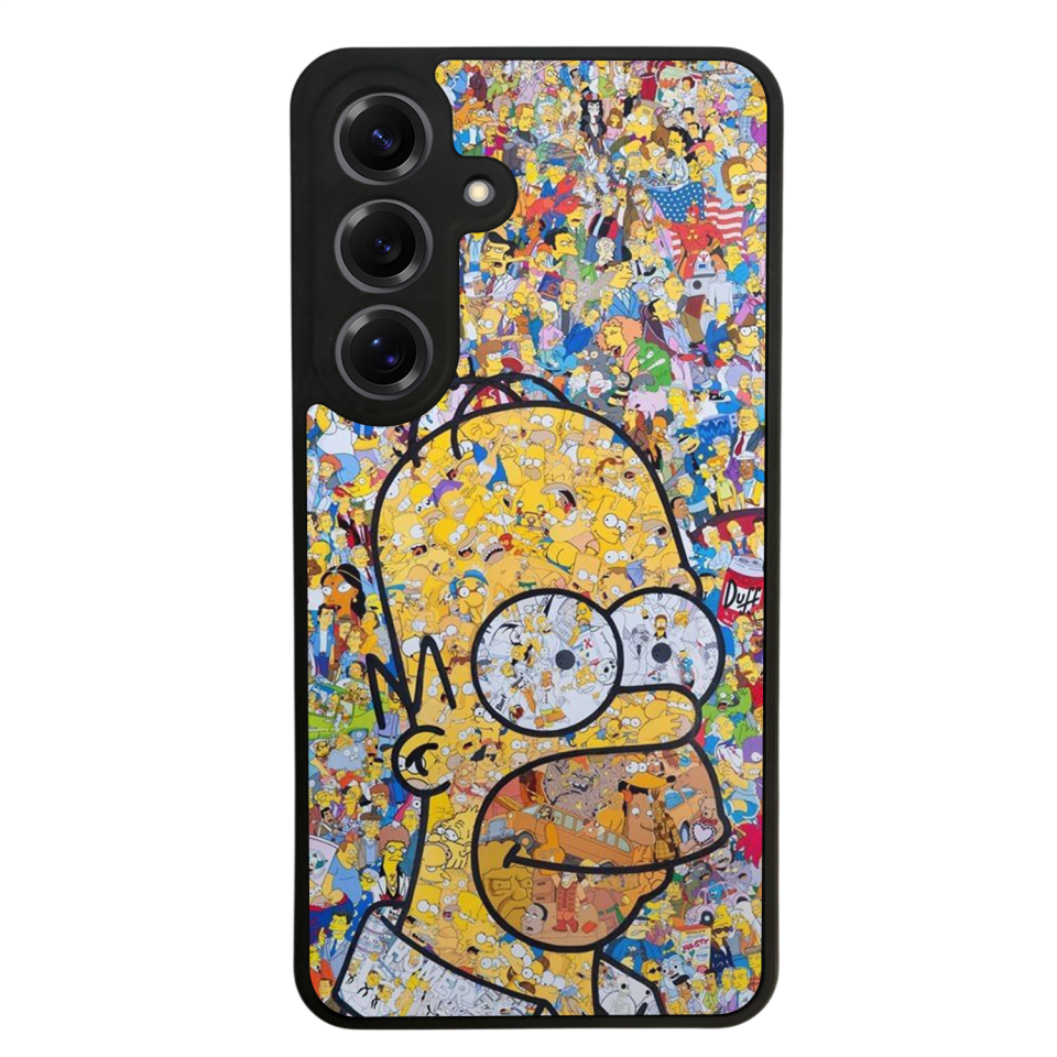 Samsung Galaxy S25 Uyumlu The Simpsons Tasarımlı Glossy Premium Kılıf