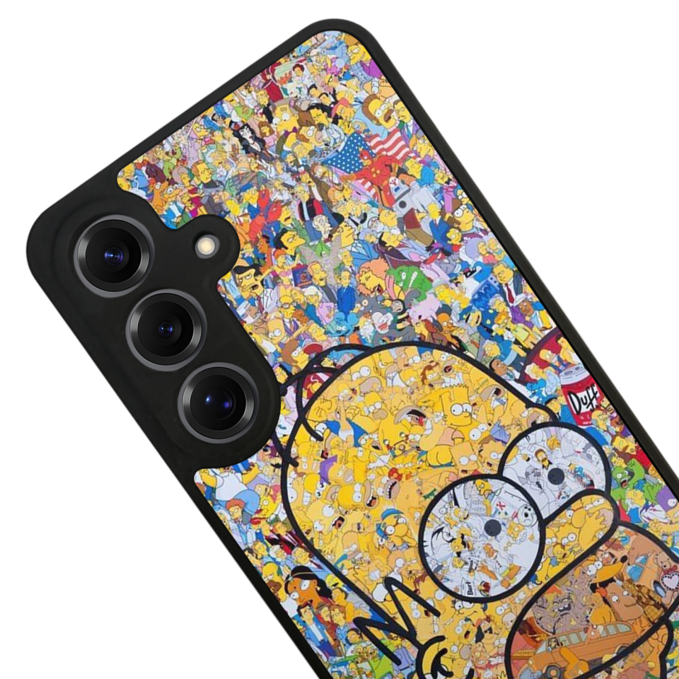 Samsung Galaxy S25 Uyumlu The Simpsons Tasarımlı Glossy Premium Kılıf