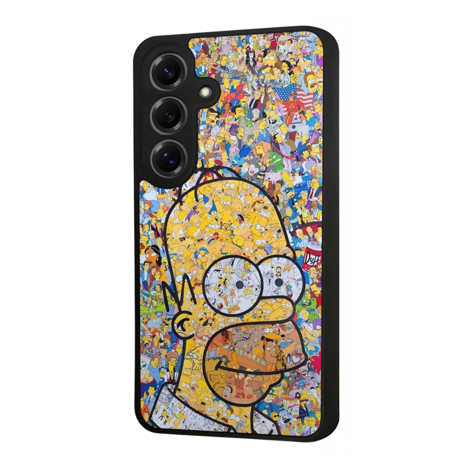 Samsung Galaxy S25 Uyumlu The Simpsons Tasarımlı Glossy Premium Kılıf