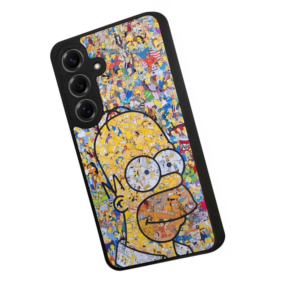 Samsung Galaxy S25 Uyumlu The Simpsons Tasarımlı Glossy Premium Kılıf