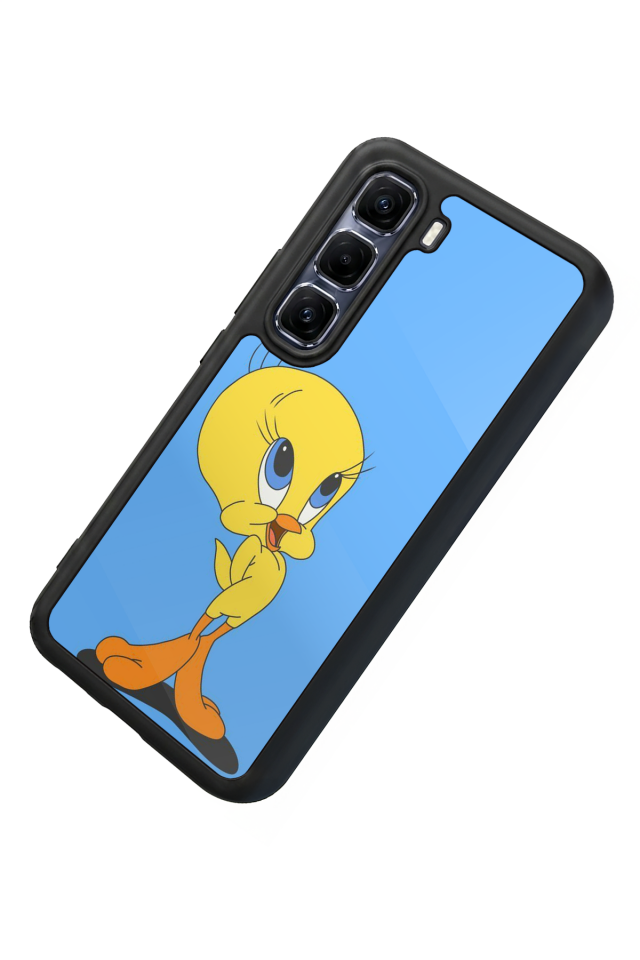 Infinix Hot 60 Pro Plus Uyumlu Tweety Tasarımlı Glossy Premium Kılıf