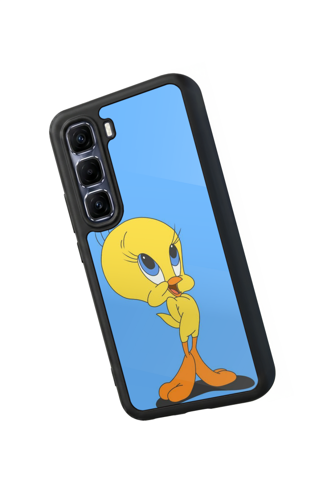 Infinix Hot 60 Pro Plus Uyumlu Tweety Tasarımlı Glossy Premium Kılıf