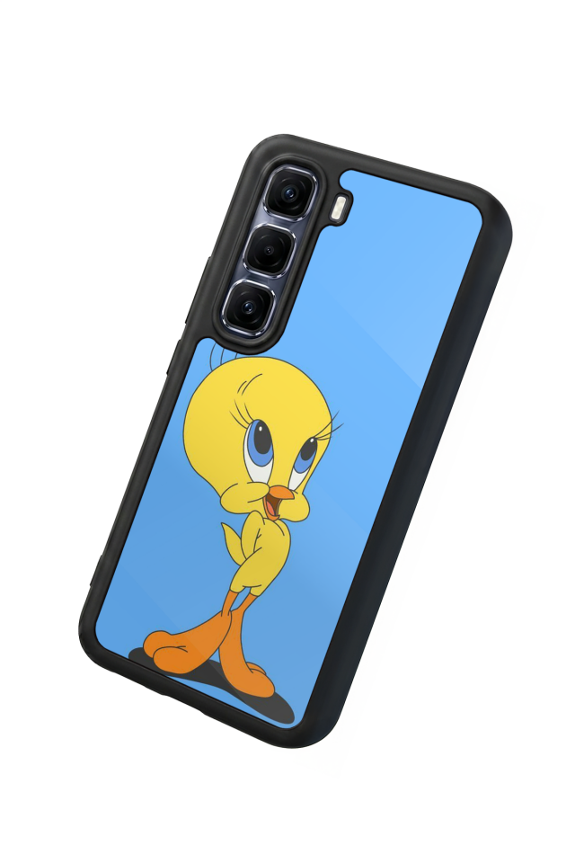 Infinix Hot 60 Pro Plus Uyumlu Tweety Tasarımlı Glossy Premium Kılıf