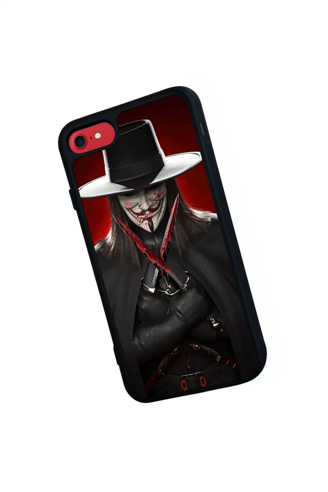 iPhone SE Uyumlu Vendetta Tasarımlı Glossy Premium Kılıf