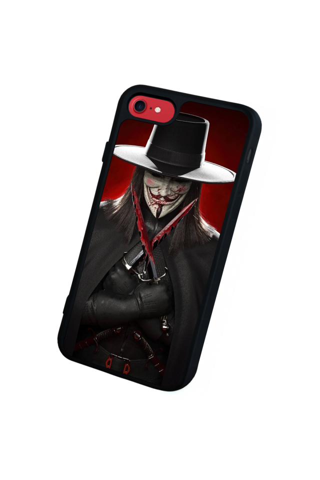 iPhone SE Uyumlu Vendetta Tasarımlı Glossy Premium Kılıf