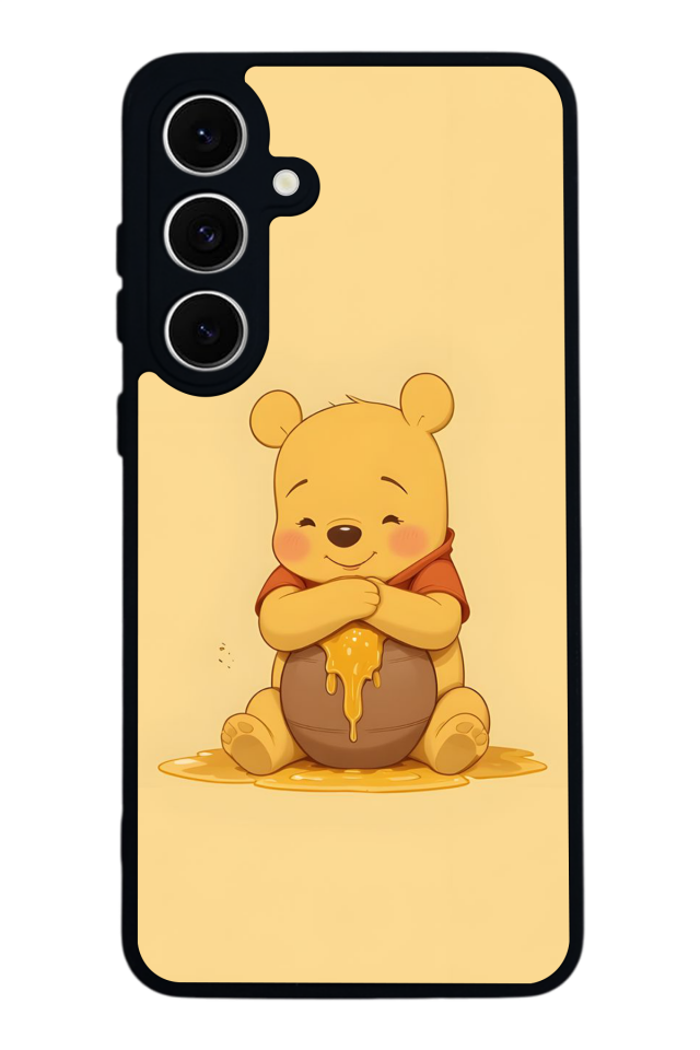 Samsung Galaxy S24 FE Uyumlu Winnie Tasarımlı Glossy Premium Kılıf