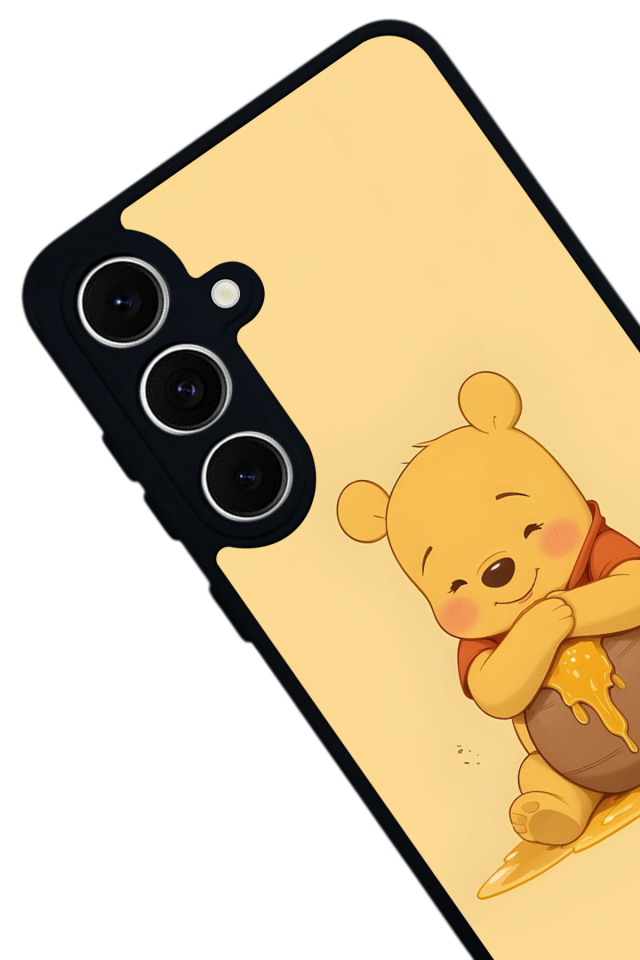 Samsung Galaxy S24 FE Uyumlu Winnie Tasarımlı Glossy Premium Kılıf