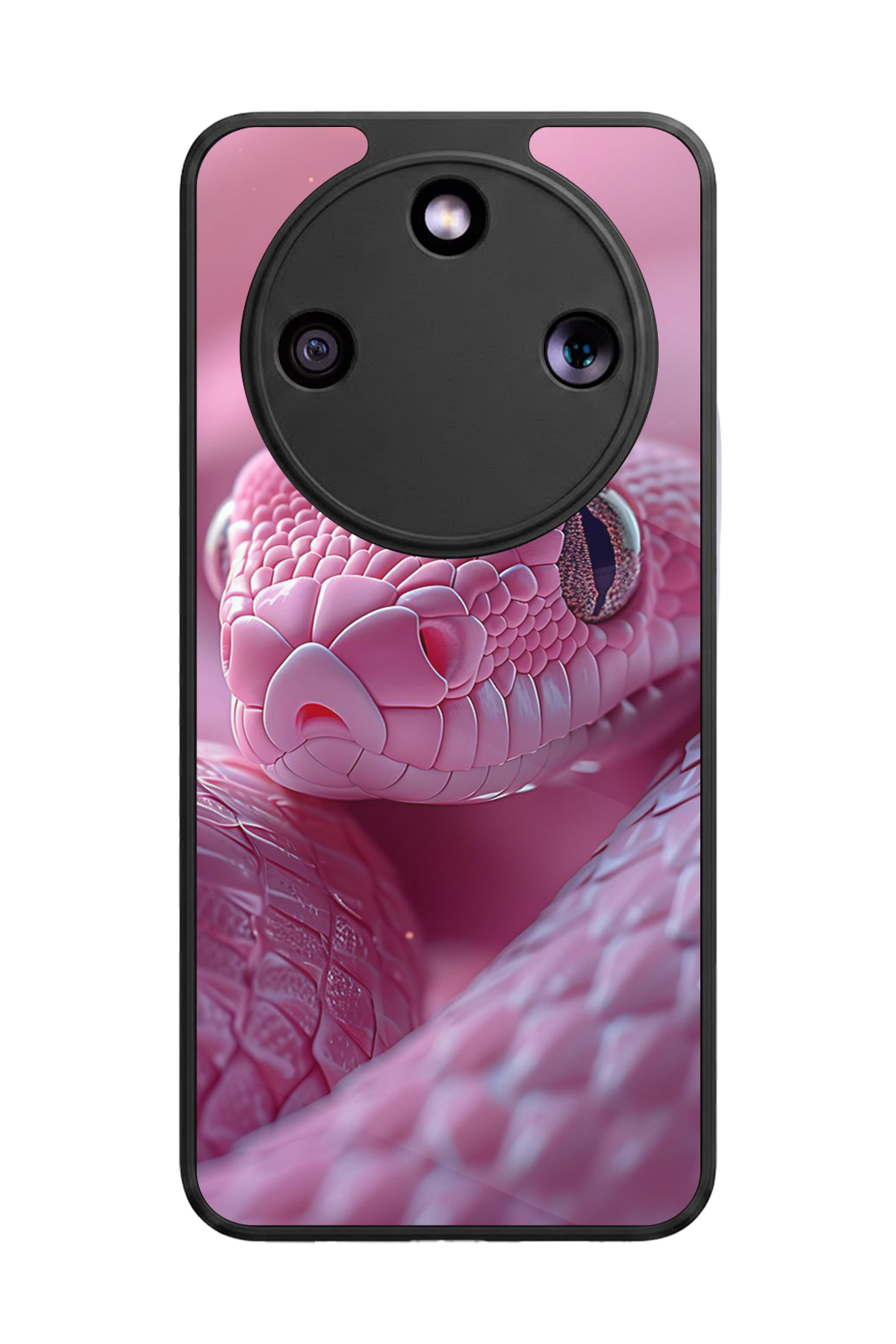 Honor Magic 8 Lite Uyumlu Yılan Tasarımlı Glossy Premium Kılıf