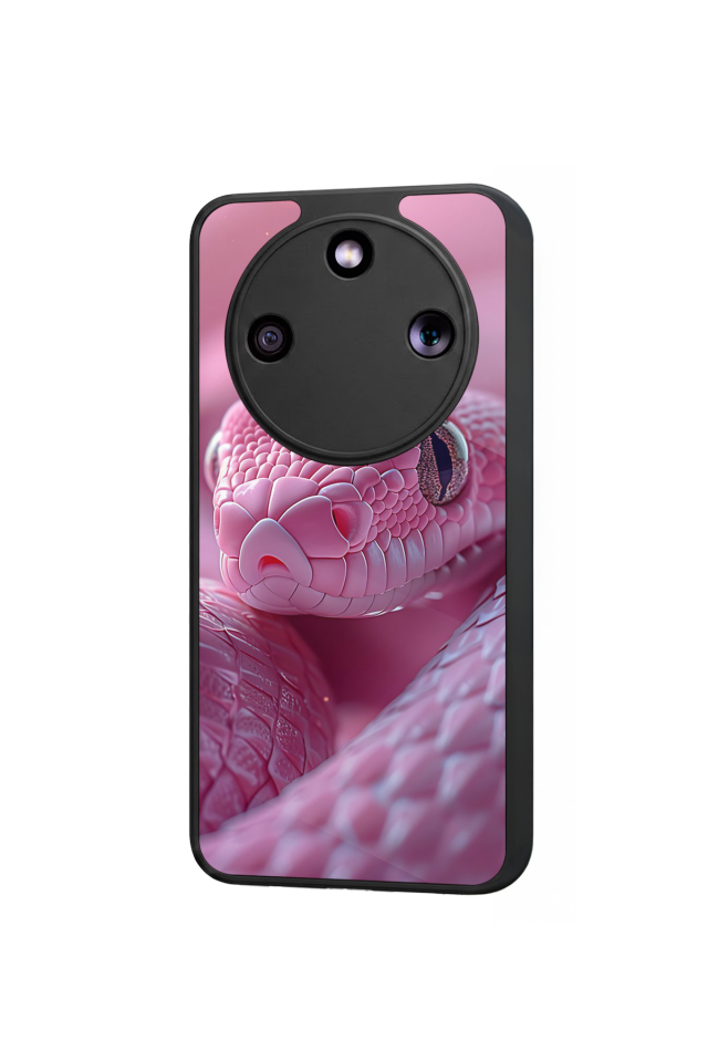 Honor Magic 8 Lite Uyumlu Yılan Tasarımlı Glossy Premium Kılıf