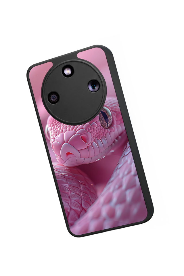 Honor Magic 8 Lite Uyumlu Yılan Tasarımlı Glossy Premium Kılıf