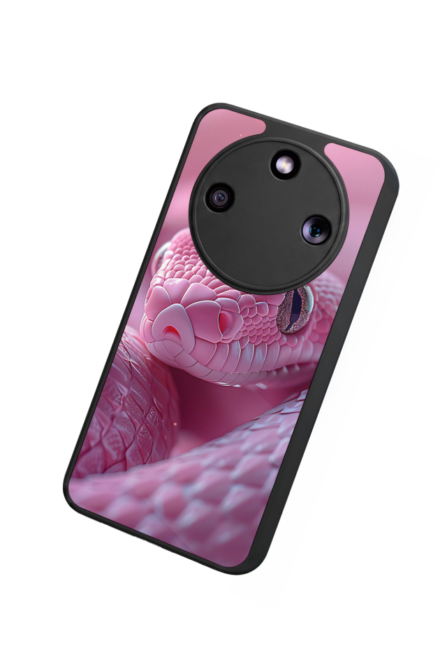 Honor Magic 8 Lite Uyumlu Yılan Tasarımlı Glossy Premium Kılıf