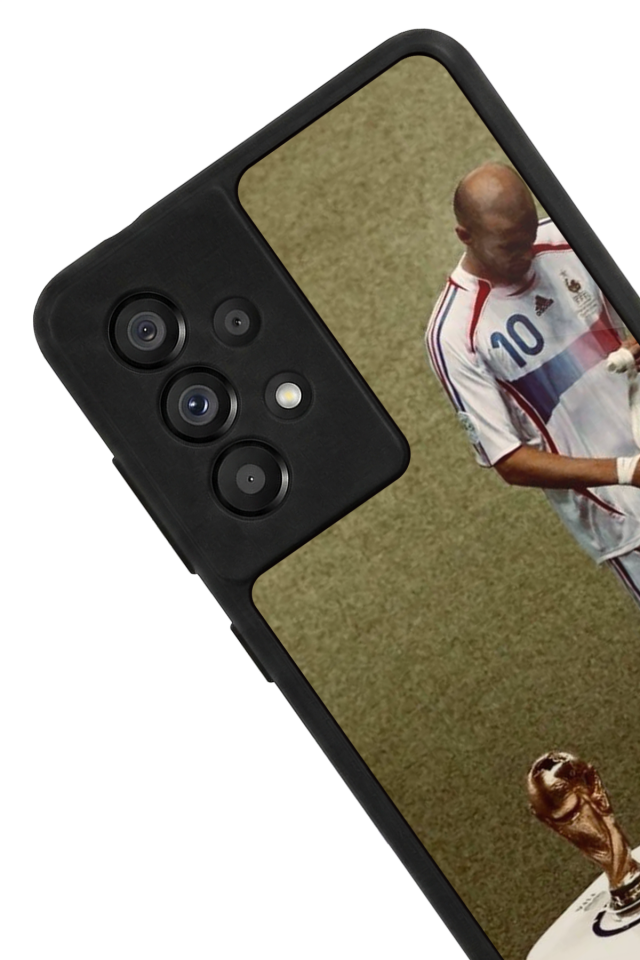 Samsung Galaxy A73 Uyumlu Zidane Tasarımlı Glossy Premium Kılıf