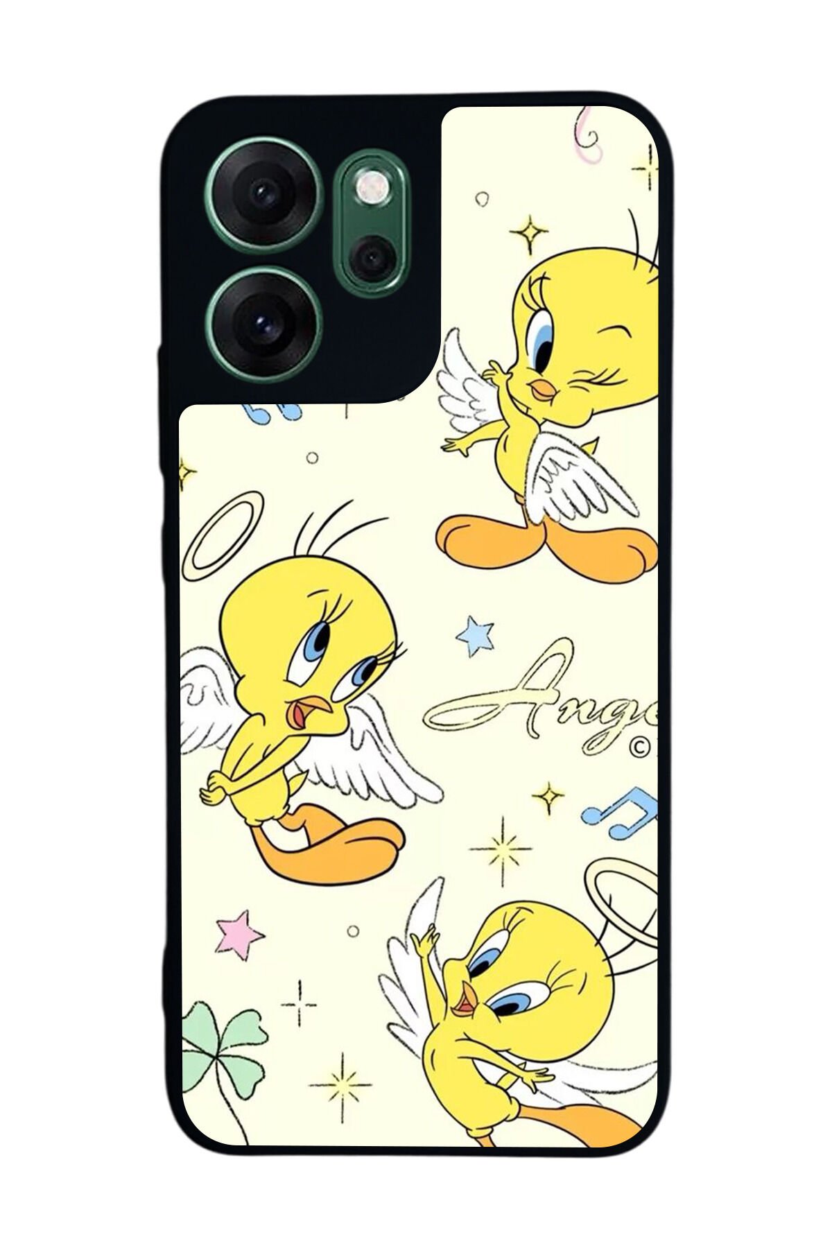 Oppo Reno 14F Uyumlu Tweety Tasarımlı Glossy Premium Kılıf