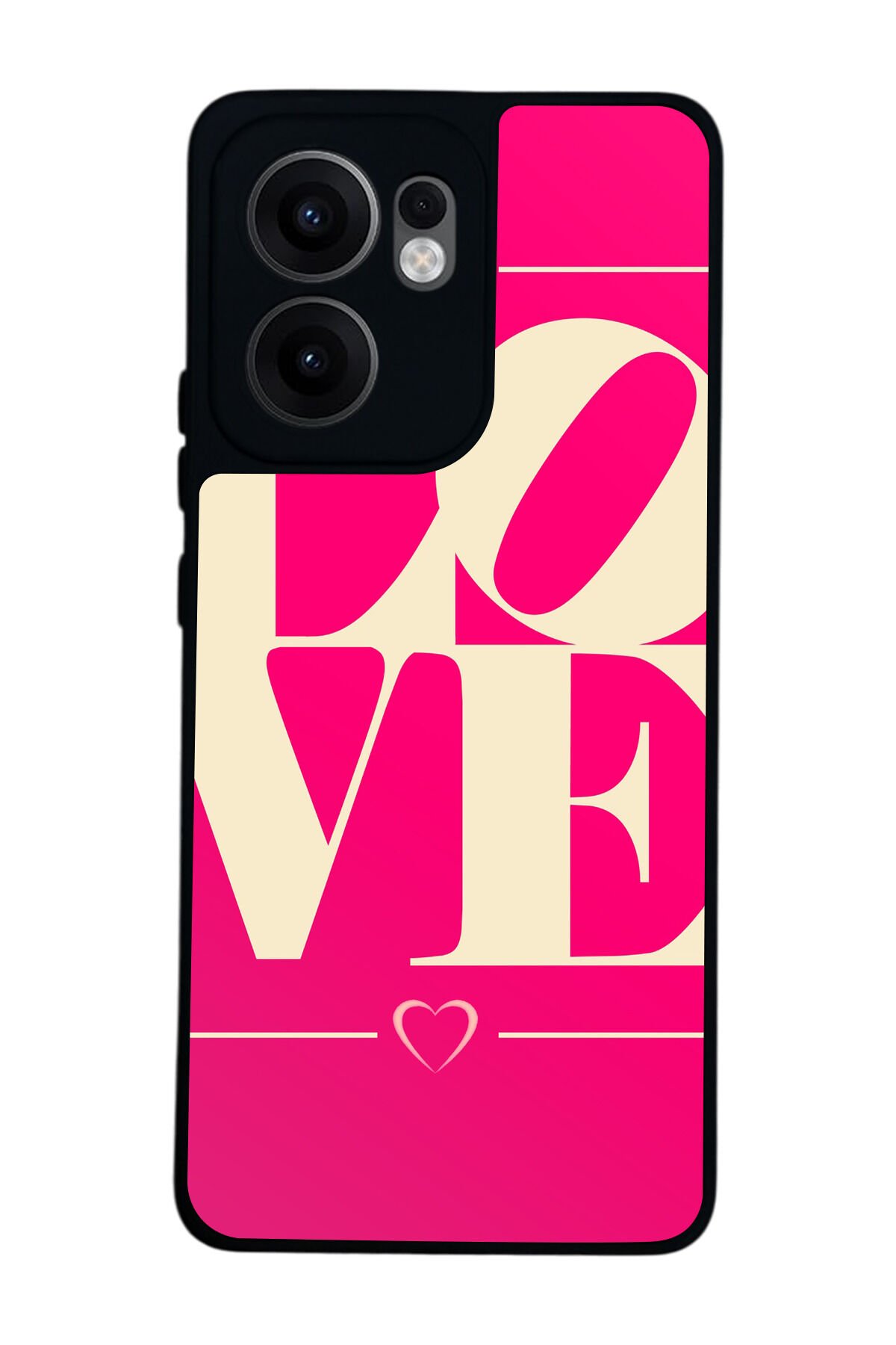 Oppo Reno 13F Uyumlu Love Tasarımlı Glossy Premium Kılıf