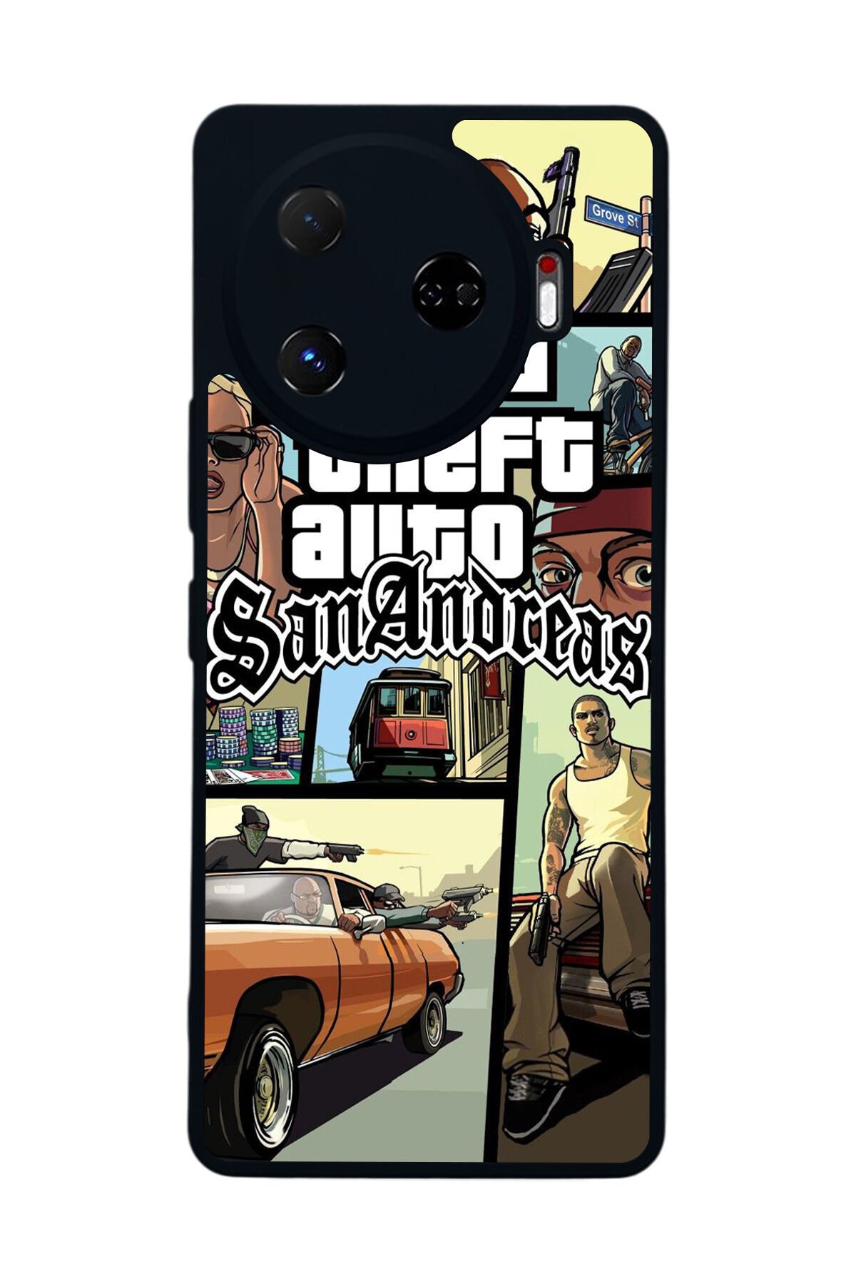 Tecno Camon 30 Pro Uyumlu GTA Tasarımlı Glossy Premium Kılıf