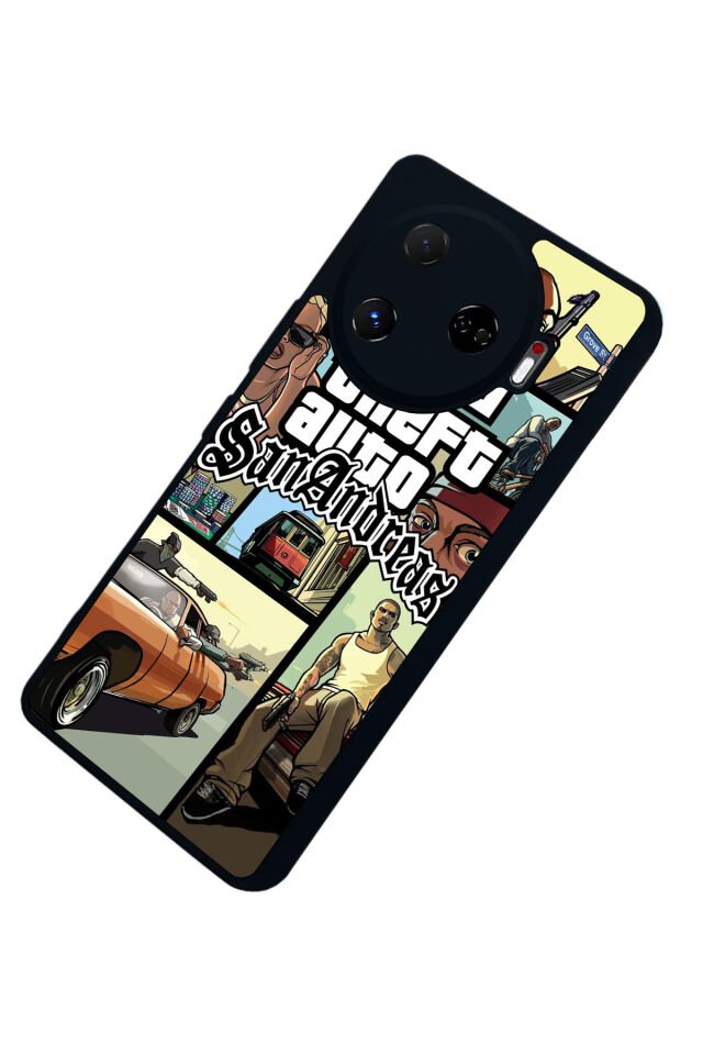 Tecno Camon 30 Pro Uyumlu GTA Tasarımlı Glossy Premium Kılıf