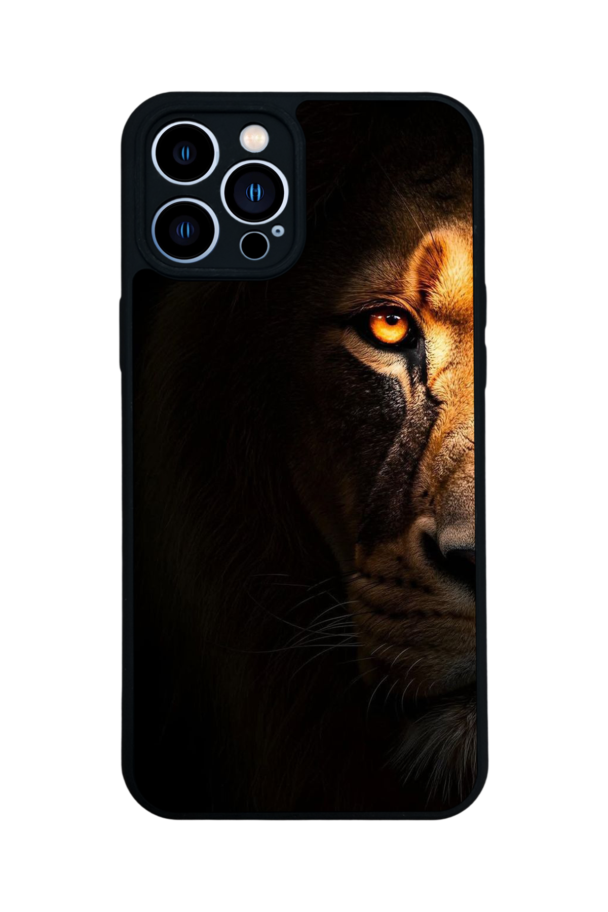 iPhone 13 Pro Max Uyumlu Aslan Tasarımlı Glossy Premium Kılıf
