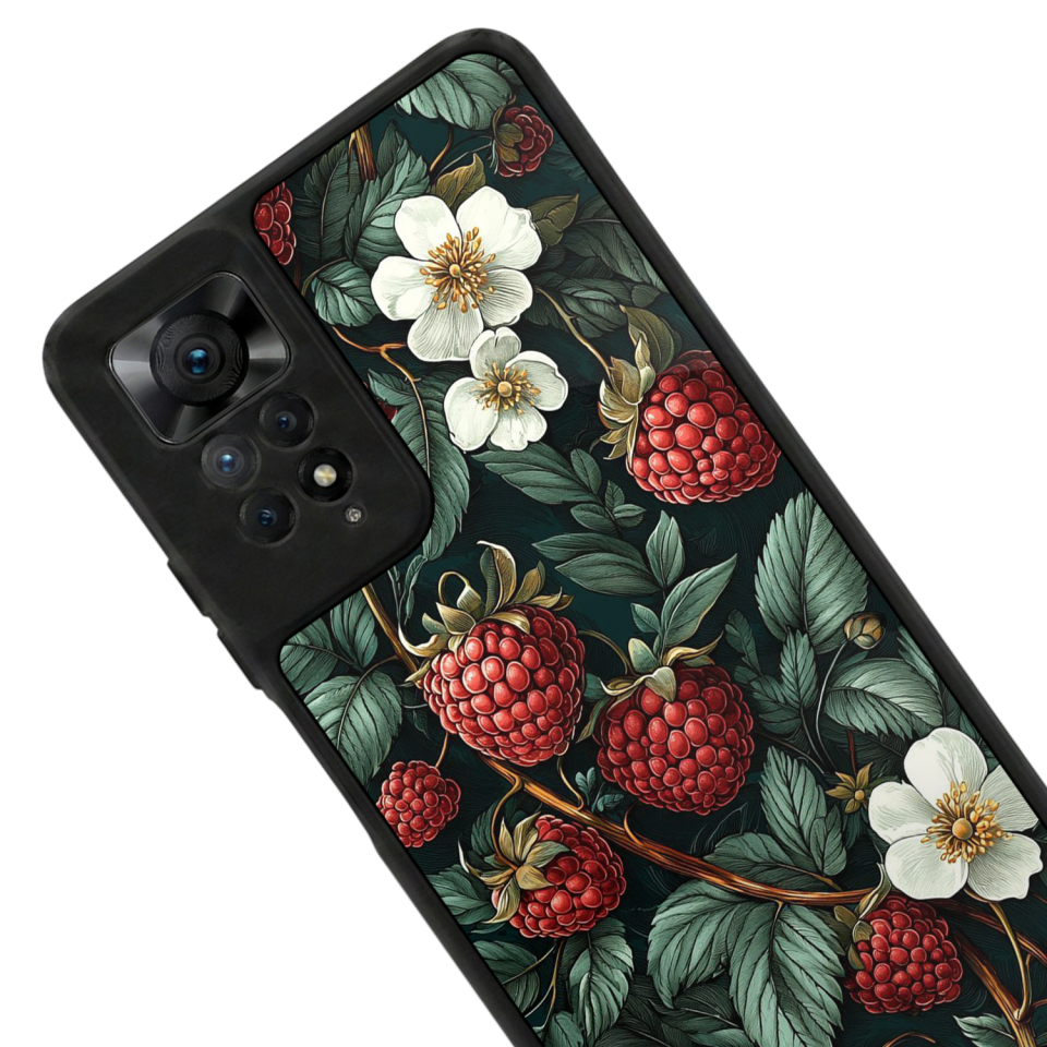Xiaomi Redmi Note 12 Pro Uyumlu Botanik Tasarımlı Glossy Premium Kılıf