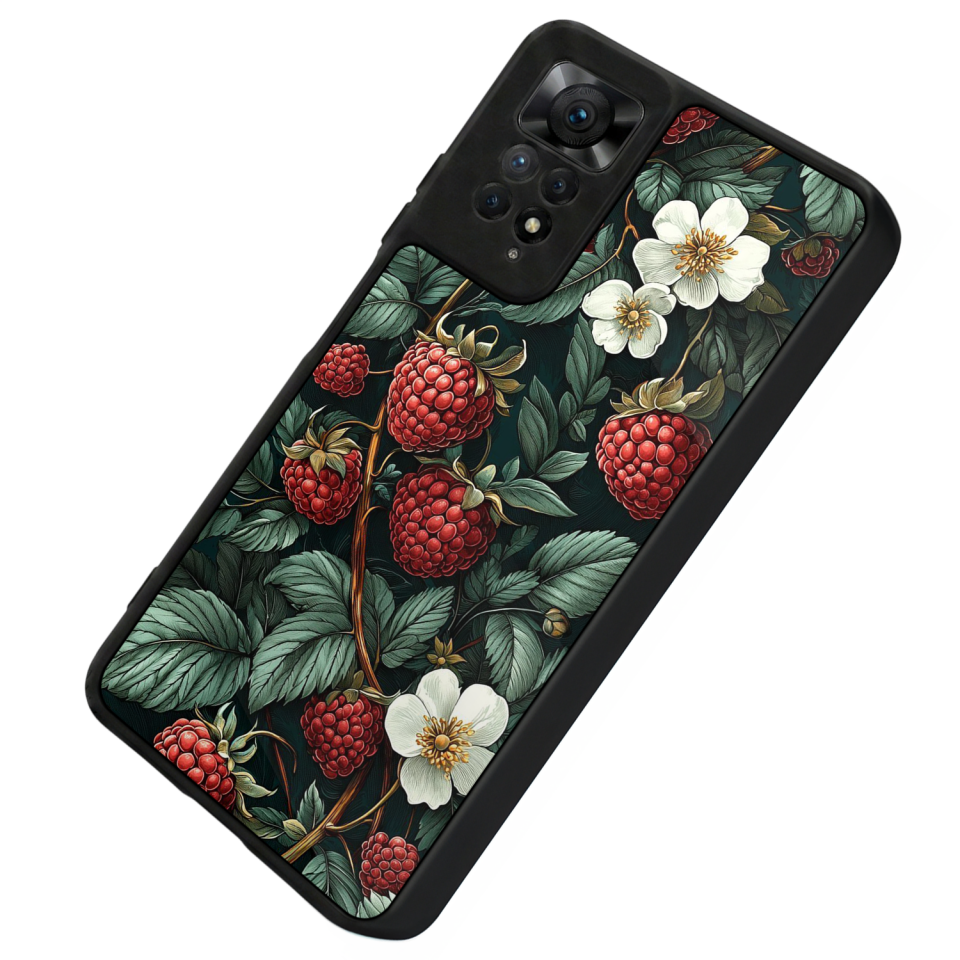 Xiaomi Redmi Note 12 Pro Uyumlu Botanik Tasarımlı Glossy Premium Kılıf