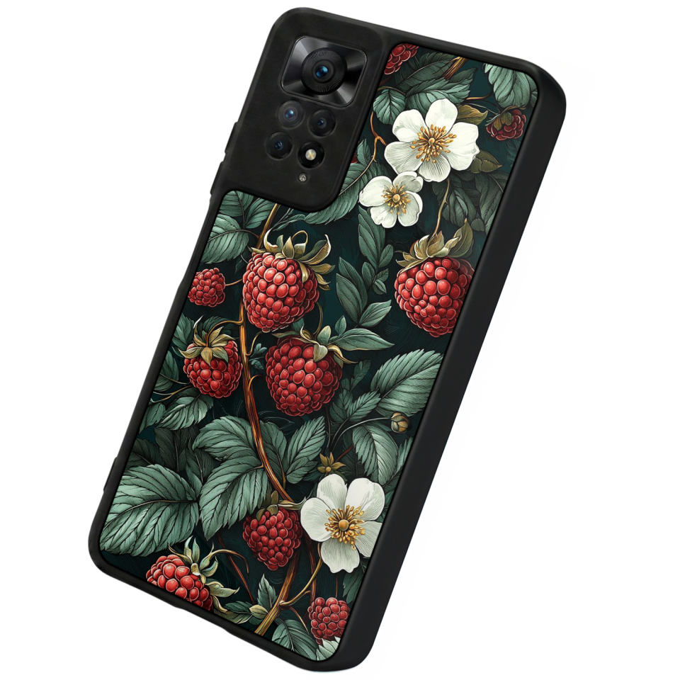 Xiaomi Redmi Note 12 Pro Uyumlu Botanik Tasarımlı Glossy Premium Kılıf