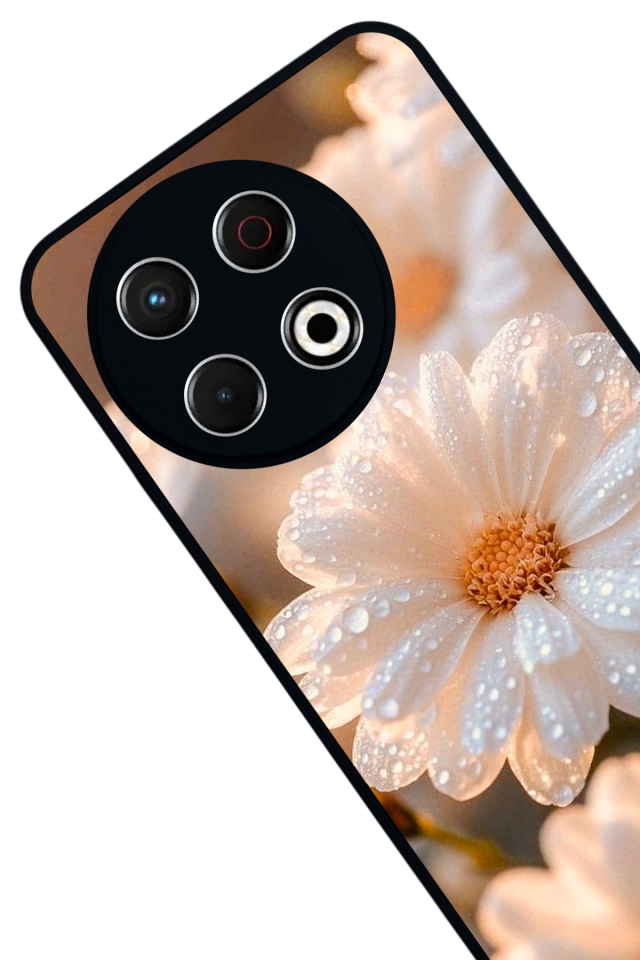 Tecno Spark 30 Pro Uyumlu Cicek Tasarımlı Glossy Premium Kılıf