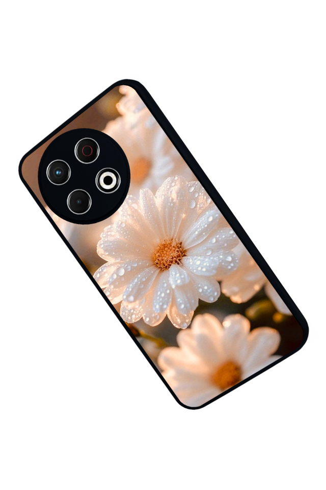 Tecno Spark 30 Pro Uyumlu Cicek Tasarımlı Glossy Premium Kılıf