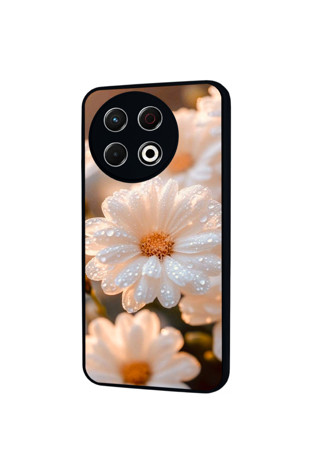 Tecno Spark 30 Pro Uyumlu Cicek Tasarımlı Glossy Premium Kılıf