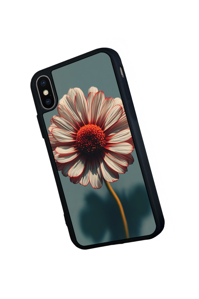 iPhone X/ XS Uyumlu Cicek Tasarımlı Glossy Premium Kılıf