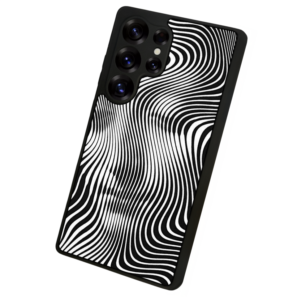 Samsung Galaxy S25 Ultra Uyumlu Çizgi Sanatı Tasarımlı Glossy Premium Kılıf