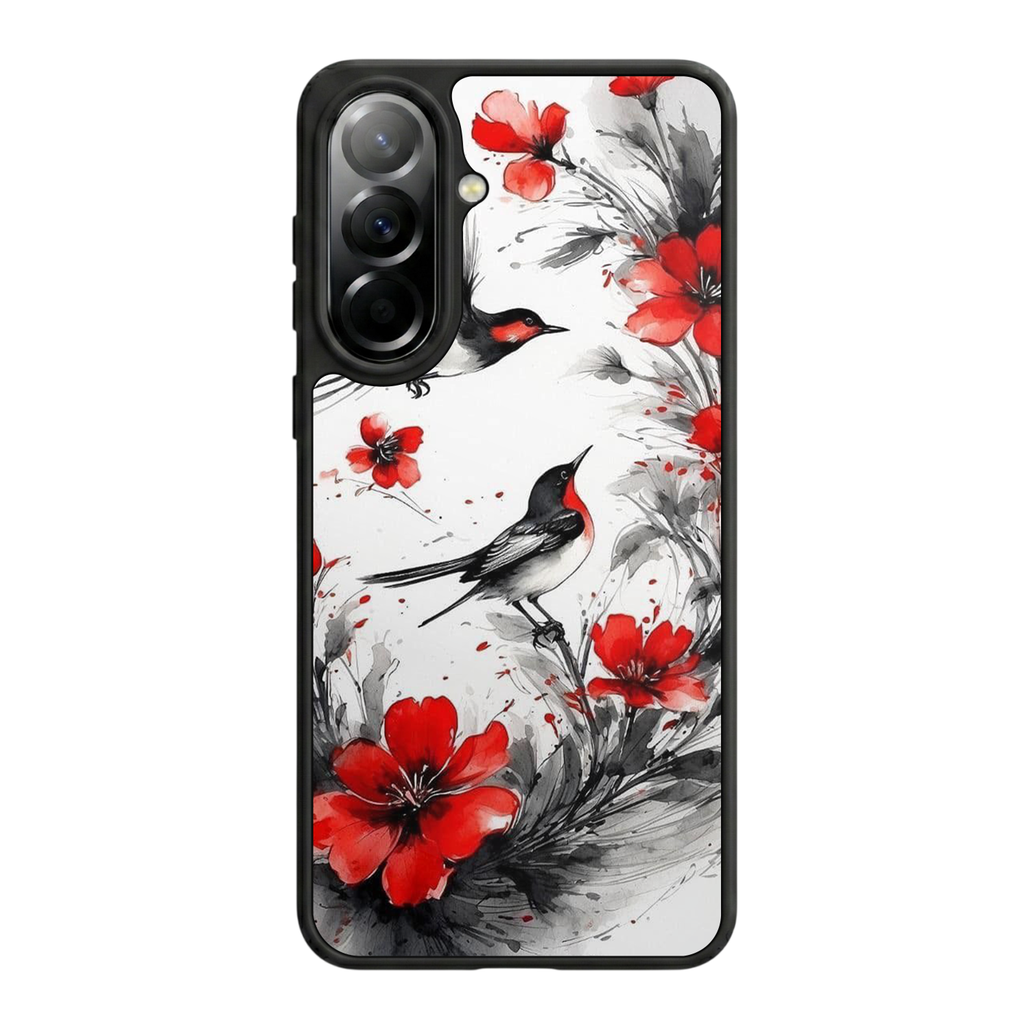 Samsung Galaxy A37 Uyumlu Floral Tasarımlı Glossy Premium Kılıf