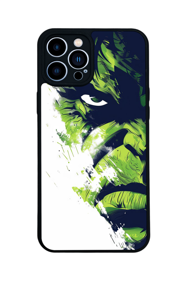 iPhone 13 Pro Max Uyumlu Hulk Tasarımlı Glossy Premium Kılıf