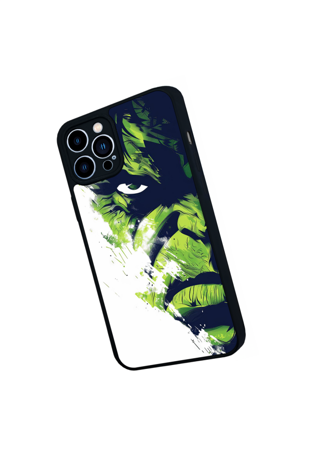 iPhone 13 Pro Max Uyumlu Hulk Tasarımlı Glossy Premium Kılıf
