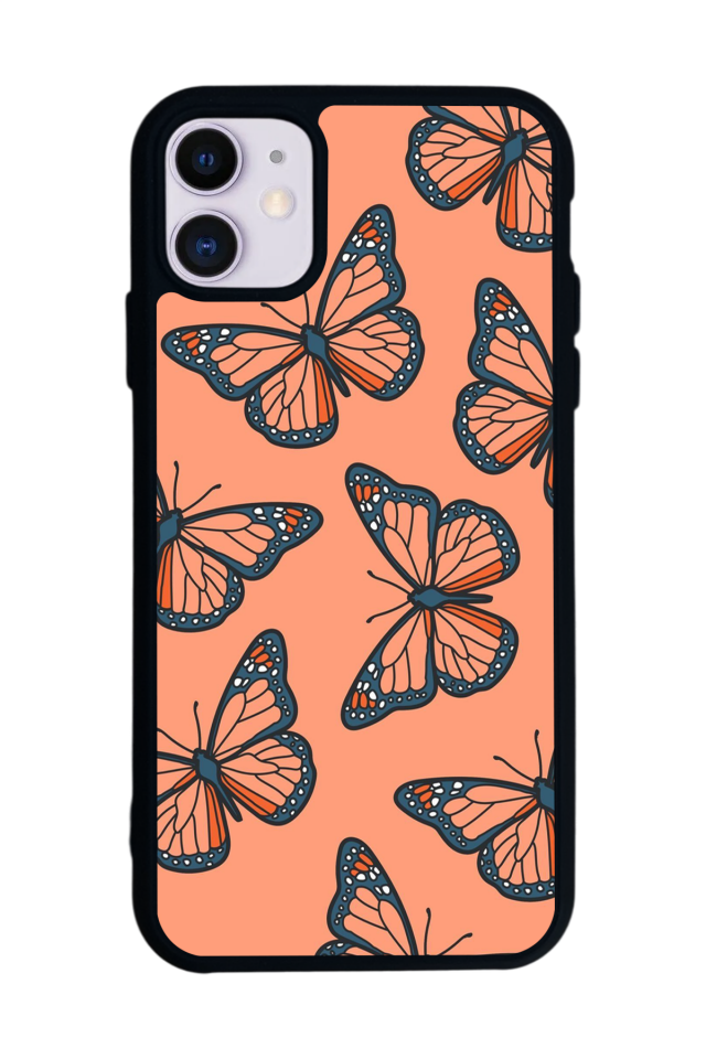 iPhone 11 Uyumlu Kelebek Tasarımlı Glossy Premium Kılıf